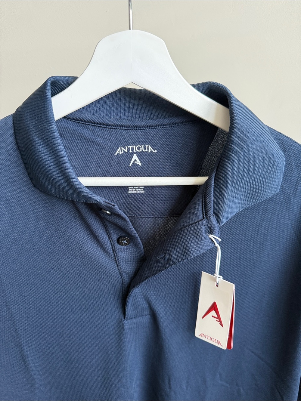 Antigua Men's Polo Shirt - Navy Blue